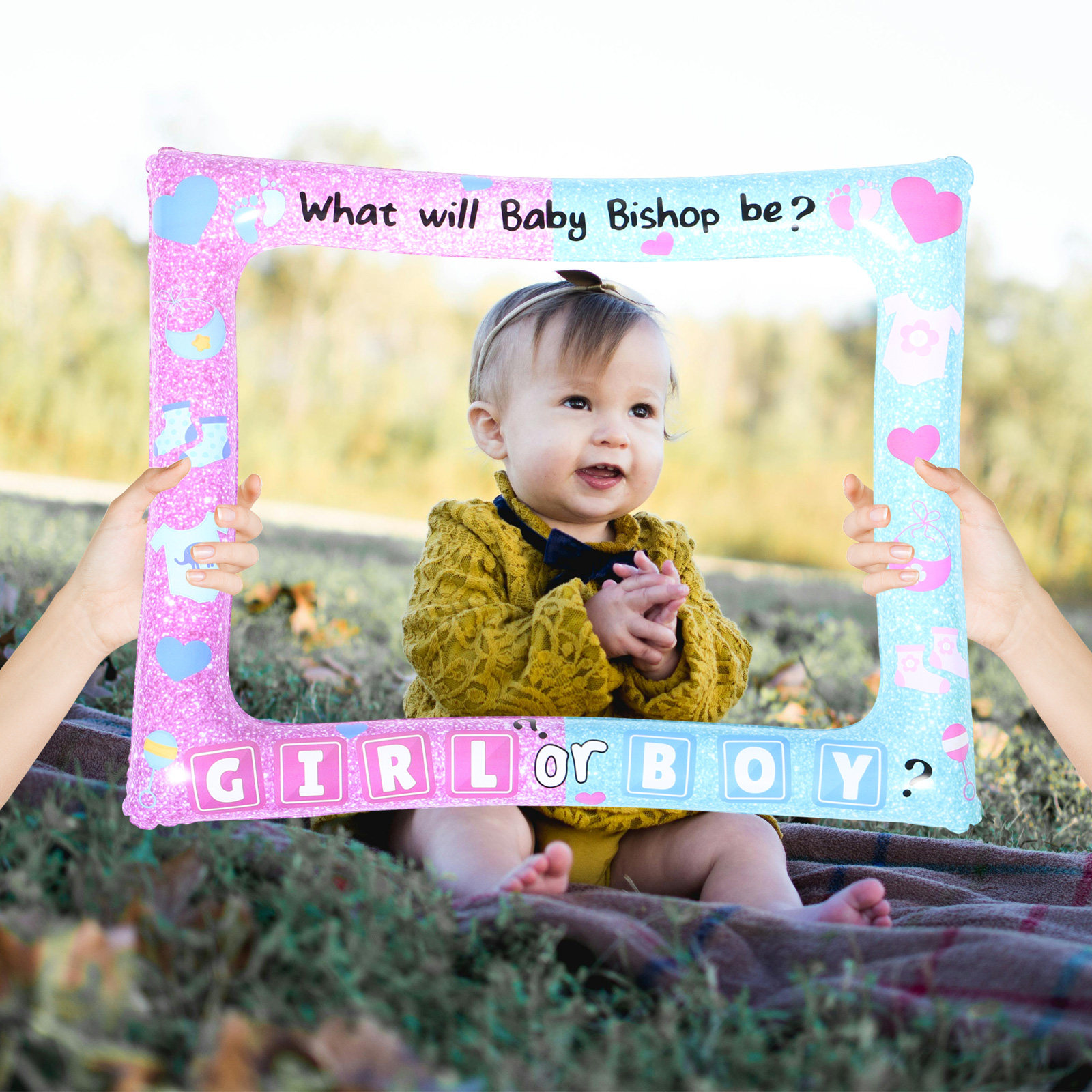 Photo Booth Frame - Bebek Cinsiyeti Belirleme Fotoğraf Kabini Çerçevesi