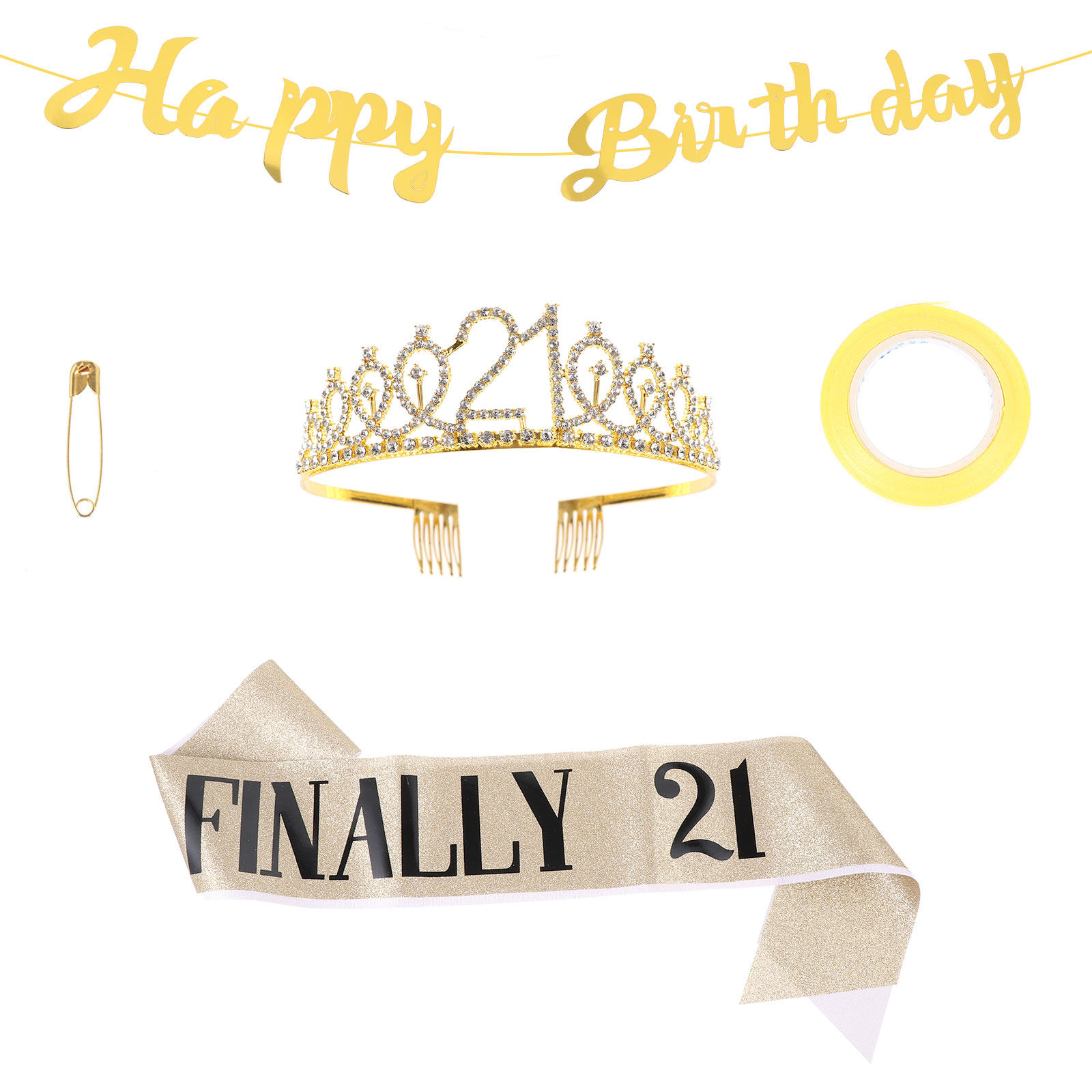 1 Set Doğum Günü Tacı ve Kuşak - Birthday Sash Glitter incelemesi ve fiyatı