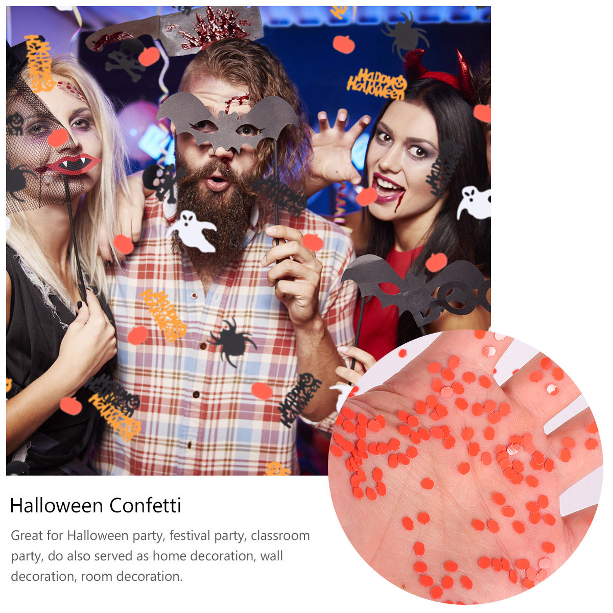 78g Karışık Cadılar Bayramı Pa - Papercraft Supply Confetti incelemesi ve fiyatı