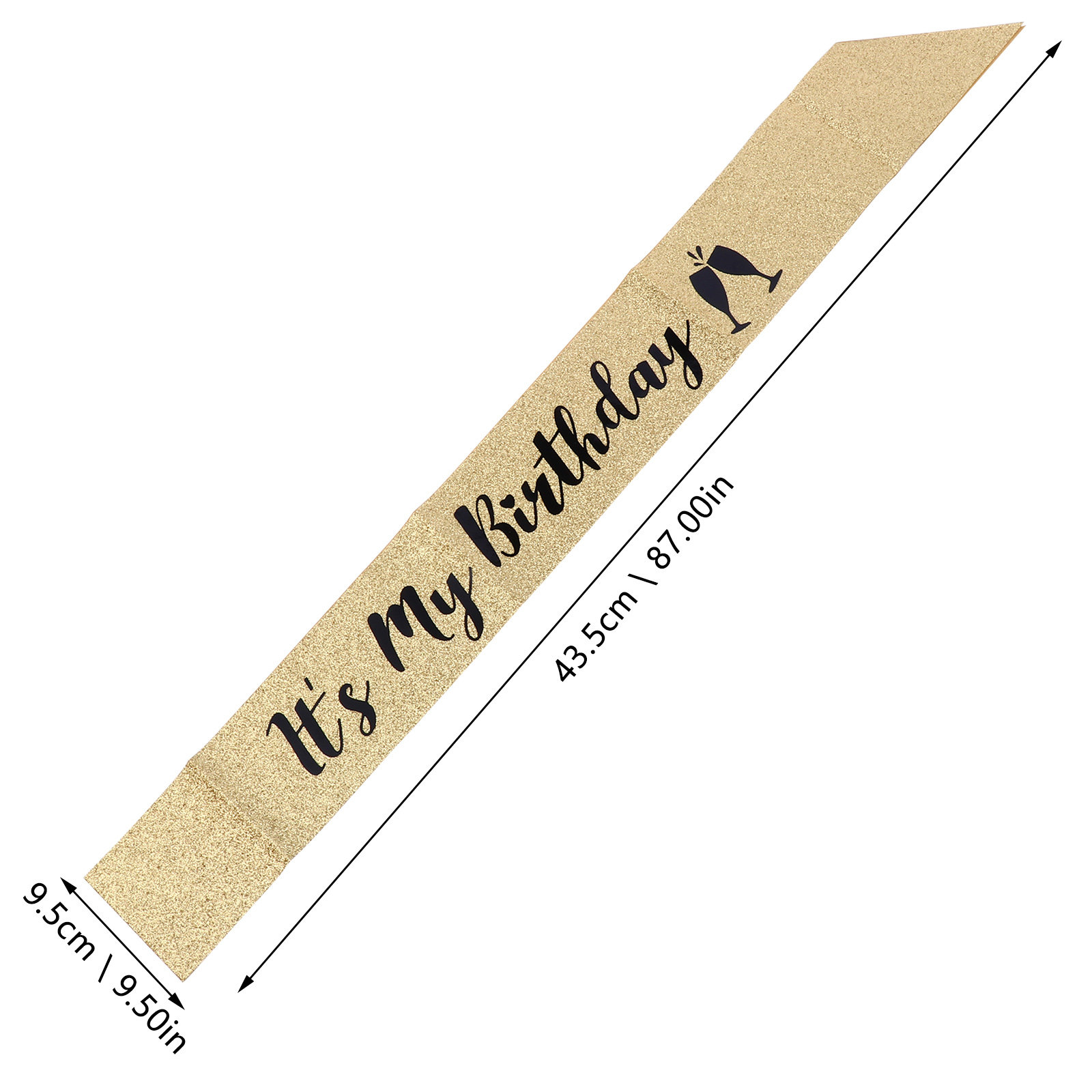 1 adet doğum günü partisi kuşa - Birthday Sash Glitter incelemesi ve fiyatı
